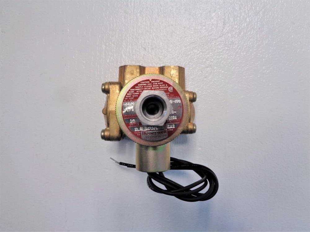 Honeywell Skinner 1/2" NPT 3-Way Solenoid Valve, Brass XL6LB4150